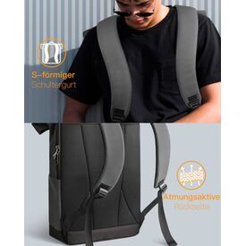 Inateck 25-30L RollTop Backpack Water-Repellent  BP01003_GRAY