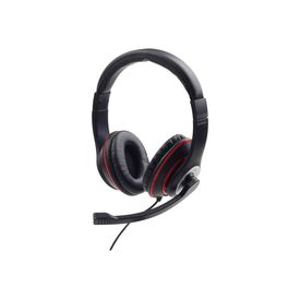 Gembird MHS-03-BKRD / Headset / full size / wired / 3.5 mm jack /