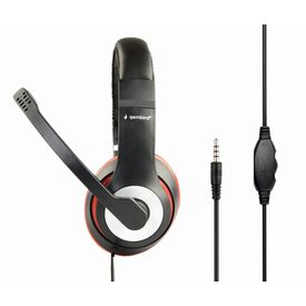 Gembird MHS-03-BKRD / Headset / full size / wired / 3.5 mm jack /