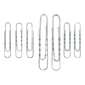 WEDO / Paper clips / 77 mm / zinc-plated steel / pack  | 12475100
