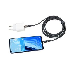 TROIKA CBL20/BK / 2 m / USB C / USB C/Lightning / Black