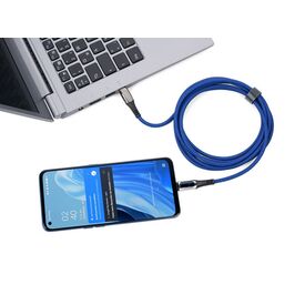 TROIKA CBL20/DB / 2 m / USB C / USB C/Lightning / Blue