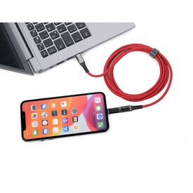 TROIKA CBL20/RD / 2 m / USB C / USB C/Lightning / Red
