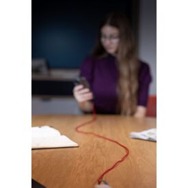 TROIKA CBL20/RD / 2 m / USB C / USB C/Lightning / Red