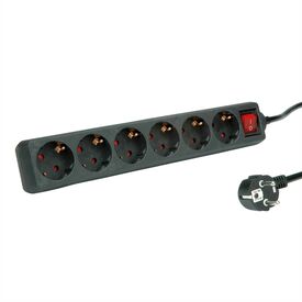 Roline / Power strip / AC 250 V / 3600 Watt / input  | 19.07.1074