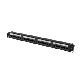Lanberg PPUA1024B Cat6a UUTP (UTP) Black ABS PPUA1024B