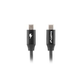 Lanberg USB-C M M 2.0 CABLE 0.5M QUICK CHARGE 4.0 BLACK CACMCM40CU0005BK