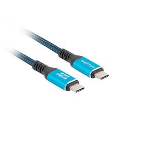 Lanberg USB-C M M 4.0 CABLE 1M 240W 8K 60HZ BLACK-BLUE