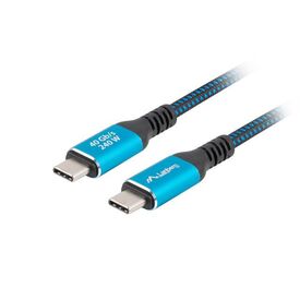 Lanberg USB-C M M 4.0 CABLE 2M 240W 8K 60HZ BLACK-BLUE