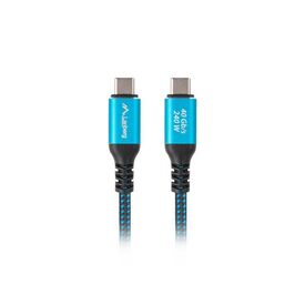 Lanberg USB-C M M 4.0 CABLE 2M 240W 8K 60HZ BLACK-BLUE
