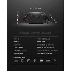 Sling Bag X-Mini, with RFID Blocking, Water-resistant