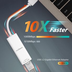 Edimax EU-4306 V2, Gigabit Ethernet, 1000 Mbit/s, 10/100/1000, IE