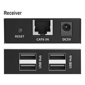 DIGITUS USB 2.0 CAT extender, 4 port USBA, 150m DA73120