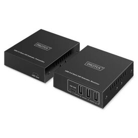 DIGITUS USB 3.2 Gen1 CAT Extender, 5 Gbps, 4 ports: 3x DA73121