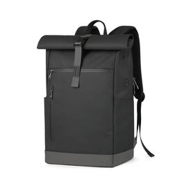 Inateck 25L-30L Roll Top Vintage 17 Inch Laptop Backpack, BP01003_BLACK