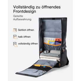 Inateck BP01009 15.6″ Backpack – Black Roll‑Top