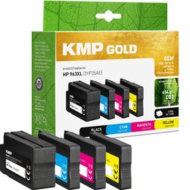 KMP Ink cartridges Multipack Black Cyan Magenta Yellow replaces  HP 963XL