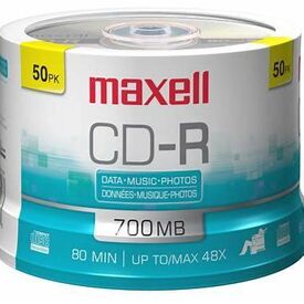 Maxell 50 x CDR 700 MB (80min) 52x printable surface MX624006