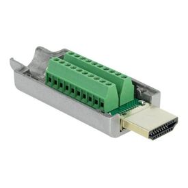 Delock / HDMI adapter / HDMI male to 20 pin terminal bloc | 65201