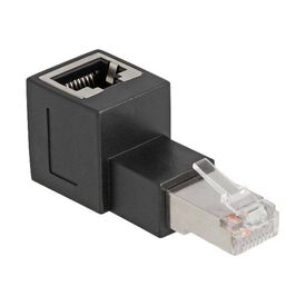 Delock / Network adapter / RJ-45 (F) angled to RJ-45 (M)  | 87861