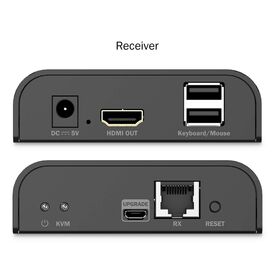 DIGITUS HDMI KVM IP Extender Set 4K60Hz CAT 6 200 m DS55355