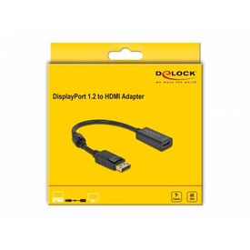 Delock Adapter DisplayPort male latched to HDMI female 20 63559