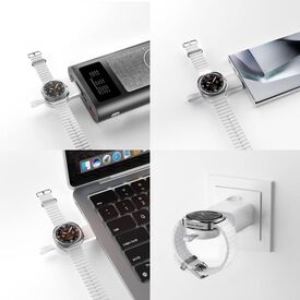 4smarts Qi2 Charging Station Trident with Charger for Samsung Watch, white