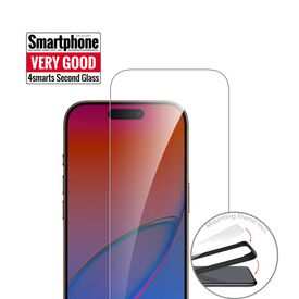 4smarts Second Glass with Mounting Frame for Apple iPhone 17