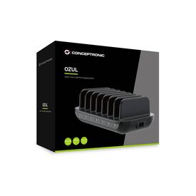 Conceptronic 160W 7-Port USB PD Charging Station, USB-C x 7, PD 3.0 OZUL07B