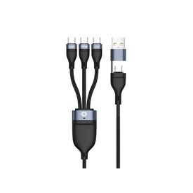 Conceptronic  3-in-1 100W Fast Charging Data Cable 1.5m, Triple USB-C