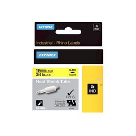 DYMO RhinoPRO Heat shrink tubing Polyolefin black on 18058