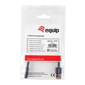 Equip Adapter USBA> 4Pin 3.5mm StBu DAC 0.15m beige 147945