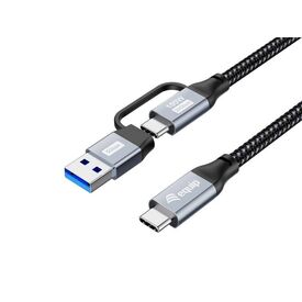 Equip The 2-in-1 reversible design combines USB-C and USB-A