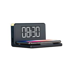 RealPower ChargeAir Digital alarm clock Rectangle Black 409450