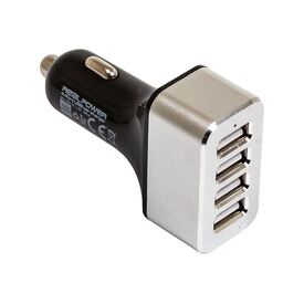 Realpower 4Port USB car charger Car power adapter 2400 176636