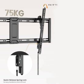 Equip 43"-95" Tilt Slim TV Wall Mount Bracket 650361