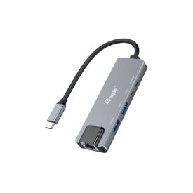 Equip USB-C 5 in 1 Multifunctional Adapter, 2.5GbE 133496