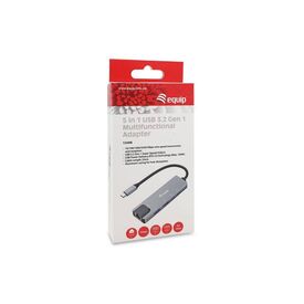 Equip USB-C 5 in 1 Multifunctional Adapter, 2.5GbE 133496