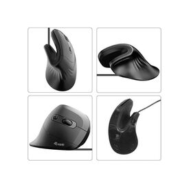 Equip Vertical Ergonomic Wired Mouse (USB-C+A) 245119