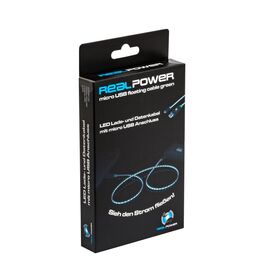 RealPower LED floating USB cable USB (M) to MicroUSB 187656