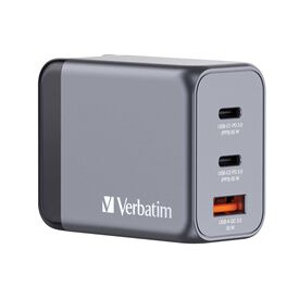 Verbatim Power adapter GaN AC 100240 V 65 Watt output 32201