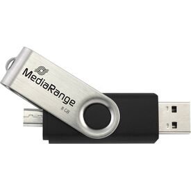 MEDIARANGE MR9302 8 GB USB TypeA MicroUSB 2.0 15 MBs MR9302