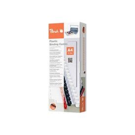 Peach Binding Combs 10mm, 65 A4 sheets, black