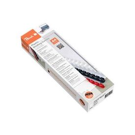 Peach Binding Combs 8mm, 45 A4 sheets, white
