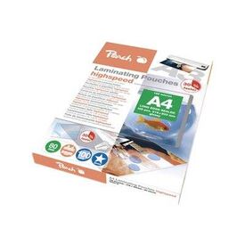 Peach HighSpeed Laminating Pouches A4, 80 mic, highspeed, PP580-22, set of 100