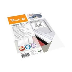 Peach High Gloss Cover Sheets, 250 gsm, A4, white, 100 sheets