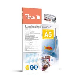 Peach Laminating Pouches A5, 125 mic, glossy, PPR525-03, set of 25