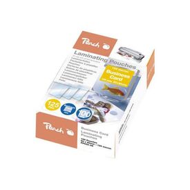 Peach Laminating Pouches for Business Cards (60x90mm), 125 mic, glossy, PP525-08, set of 100