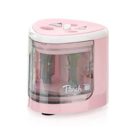 Peach electric universal sharpener for all pencils, PO102, pink
