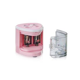 Peach electric universal sharpener for all pencils, PO102, pink